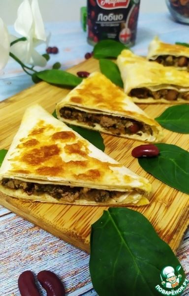 Конвертики с лобио по-грузински