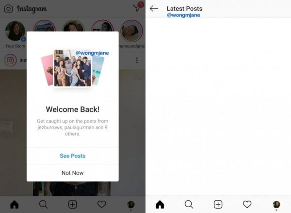 В Instagram появится функция «Последние публикации»