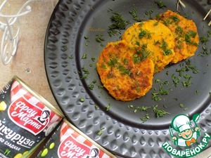 Морковные котлеты с горошком и кукурузой